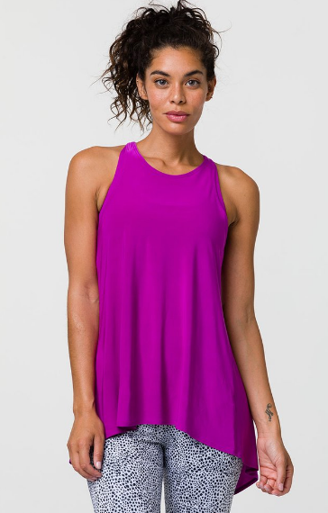 Image Title Onzie Tie Back Tank - Orchid